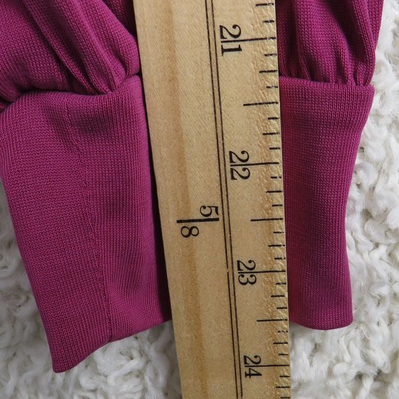 LOFT* Women's Long Sleeve Crew Neck Straight Hem Low Crossbody Back Blouse~ XS - Picture 8 of 10